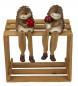 Preview: Igel Kantenhocker Set aus Keramik (2 Stück) – Herbstdeko & Geschenkidee