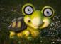 Mobile Preview: Große stabile Deko-Figur mit LED Licht  Schildkröte Helga