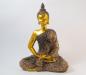 Mobile Preview: Thai Buddha Budda Figur Statue Feng Shui sitzend gold schwarz ca. 23 cm NEU