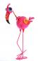 Preview: Großer Metall Flamingo 49cm Lucy  Deko Garten Figur Balkon Geschenk Sommer