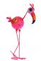 Preview: Großer Metall Flamingo 49cm Lucy  Deko Garten Figur Balkon Geschenk Sommer