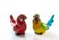 Preview: Papagei Figuren Set rot grün Ara Kunststein Pacco und Tacco Deko Garten Balkon