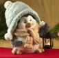 Preview: Großer Pinguin Paulchen mit Teelicht Laterne 32cm Figur Weihnachten Winter Deko NEU
