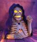 Preview: Riesen Skelett Teelichthalter Schädel Skull Kerzenhalter 43cm hoch Halloween