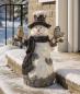 Preview: Riesen Schneemann Christoph mit Piepmatz 50cm Figur Weihnachten Winter Deko NEU