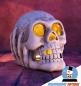 Preview: Totenkopf Skelett Schädel Skull Kerzenhalter Teelichthalter 16 cm groß NEU