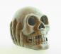 Preview: Totenkopf Skelett Schädel Skull Kerzenhalter Teelichthalter 16 cm groß NEU