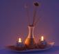 Preview: Schöne große Deko-Schale mit 2 Teelichthaltern und Vase