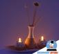 Preview: Schöne große Deko-Schale mit 2 Teelichthaltern und Vase