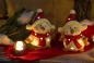 Preview: Weihnachtsdeko Deko Figuren Teelicht Hühnchen Winter Weihnachten Set 23cm groß