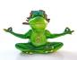 Preview: yoga frosch figur resin deko haus wohnung