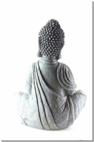 Großer Thai Buddha Budda Stein Optik Figur
