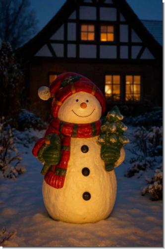 Schneemann Gustav kaufen – Winterdeko für Terrasse & Eingang
