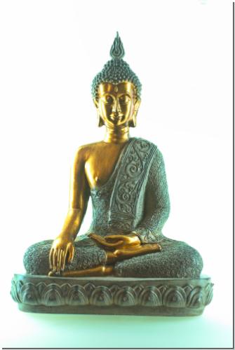 Großer Thai Buddha Budda wunderschöne Figur Statue Feng Shui ca.40 cm sitzend