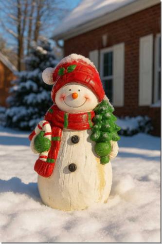 Schneemann Gustav kaufen – Winterdeko für Terrasse & Eingang