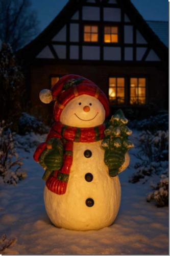 Schneemann Gustav kaufen – Winterdeko für Terrasse & Eingang