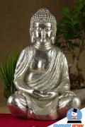 Riesen Thai Buddha Budda silber Figur Statue Feng Shui