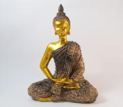 Thai Buddha Budda  Statue gold schwarz ca. 23 cm
